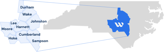 Wellons NC Service Map