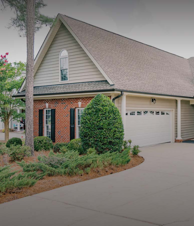 Residential home and driveway