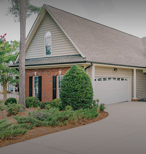 Residential home and driveway