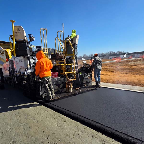 Paving at Station Point in Angier, NC